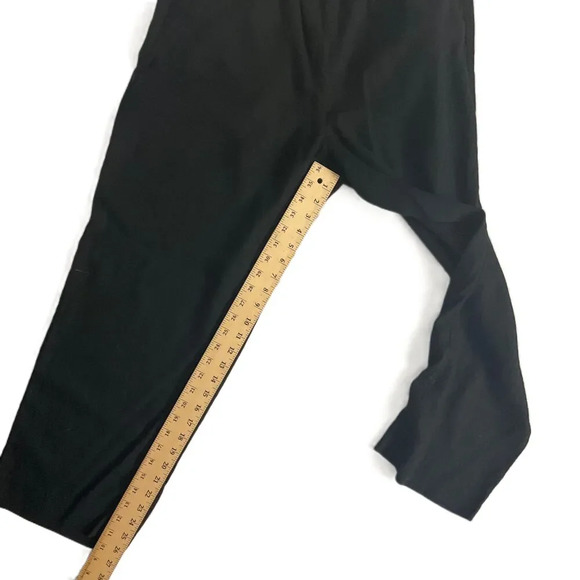 Banana Republic Black Elastic Waist Straight Leg Pants Medium - Picture 5 of 6